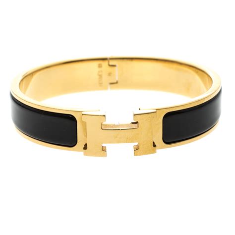 hermes black and gold h bracelet|cheapest hermes bracelet.